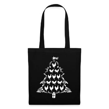 Chickens Chickens Tree Christmas - Tote Bag - black - Front
