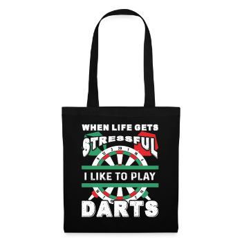 Dart I Like To Play Darts - Tote Bag - black - Front