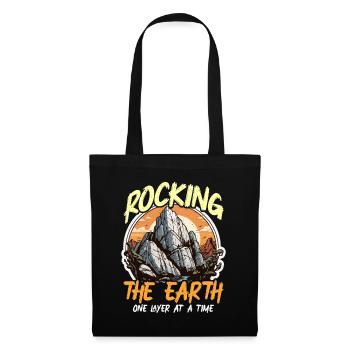 Geologist Rocking The Earth Loves Rock Collecting - Tote Bag - black - Front