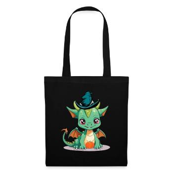Halloween Dragon Dragon Pumpkin Kids Child Baby - Tote Bag - black - Front