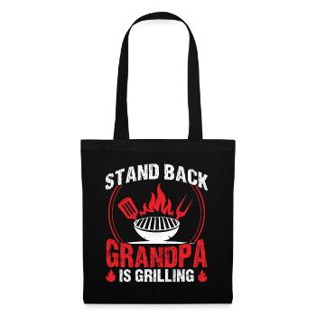 Stand Back Grandpa Is Grilling - Tote Bag - black - Front