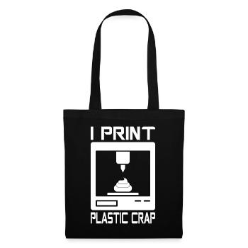 J’imprime des déchets plastiques Impression 3D - Sac en tissu - noir - Devant