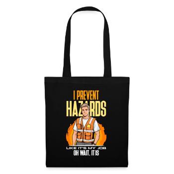 Safety Officer I Prevent Hazards Safety Management - Tote Bag - black - Front