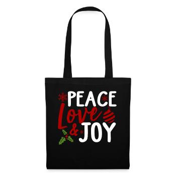 Christmas Peace Love Joy - Tote Bag - black - Front