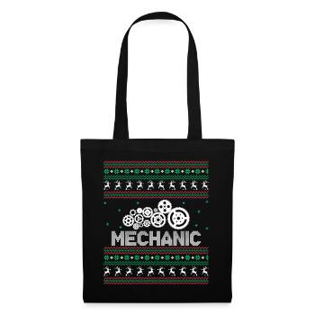 Funny Mechanic Christmas - Tote Bag - black - Front