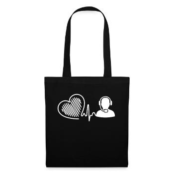 Operator Heartbeat - Tote Bag - black - Front
