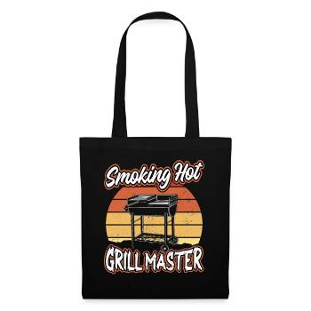 Smoking Hot Grill Master Retro BBQ for BBQ Fans - Tote Bag - black - Front