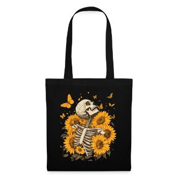 Skeleton Flowers - Tote Bag - black - Front