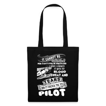 Pilot Forever The Title Pilot - Tote Bag - black - Front