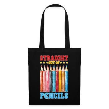 Straight Out Of Pencils 2 - Stoffbeutel - Schwarz - Vorne