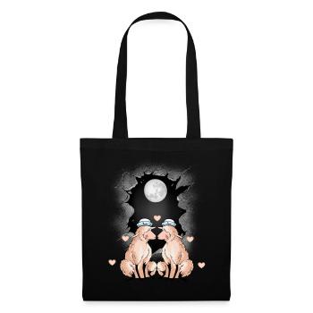 maritime, sheep, sheep, sailors, sailors, full moon - Tote Bag - black - Front