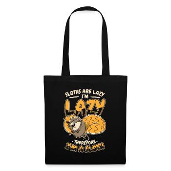 Sloths Are Lazy I'm Lazy Therfore I'm A Sloth - Tote Bag - black - Front