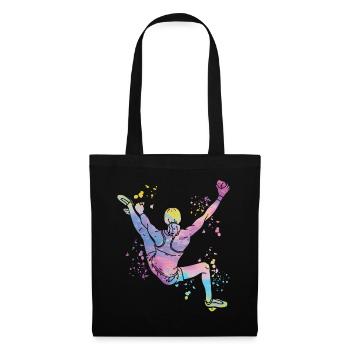 Boulderer Colorsplash Boulder Bouldering - Tote Bag - black - Front