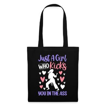 Juste une fille qui vous botte le cul - Judo Girl J - Sac en tissu - noir - Devant
