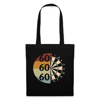 Dart Gift Dartboard Darts Player Bullseye - Tote Bag - black - Front