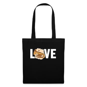 Euphonium Amour Euphoniumiste Instrument Euphoniste - Sac en tissu - noir - Devant