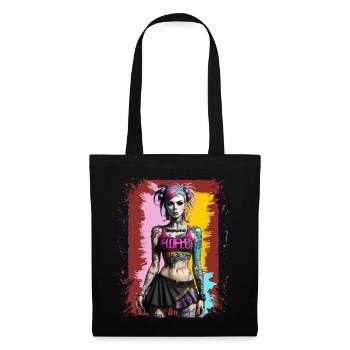 Pretty Punk Girl - Tote Bag - black - Front