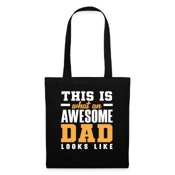 This is what a fantastic dad looks like - Tote Bag - black - Front