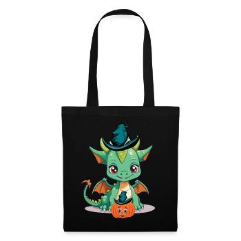 Halloween Dragon Dragon Fairy Tale Child Kids Baby - Tote Bag - black - Front