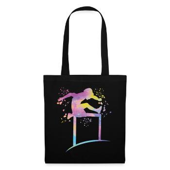 Course de haies Course d’obstacles Courses de haies pour enfants - Sac en tissu - noir - Devant