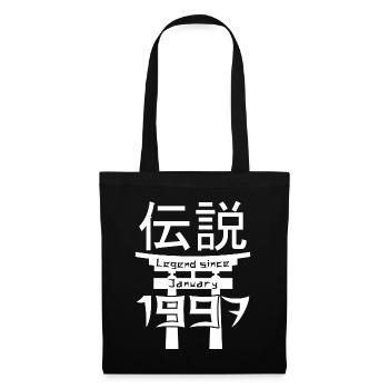 Légende depuis janvier 1997 Cadeau d’anniversaire - Sac en tissu - noir - Devant