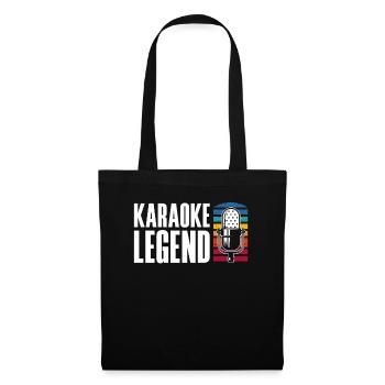 Karaoke Legend Microphone Retro - Tote Bag - black - Front