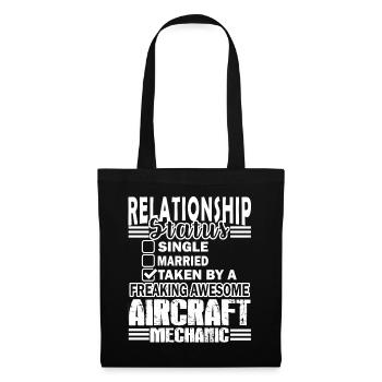 Aircraft Mechanic Relationship Status - Tote Bag - black - Front