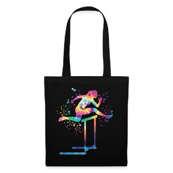 Course de haies Course d’obstacles Courses de haies pour enfants - Sac en tissu - noir - Devant