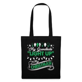 Christmas My Grandkids Light Up My Chrismast - Tote Bag - black - Front
