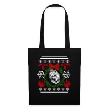 Funny Hamster Christmas - Tote Bag - black - Front