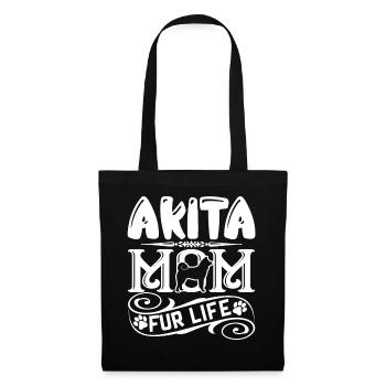 Akita Akita Mom Fur Life - Tote Bag - black - Front