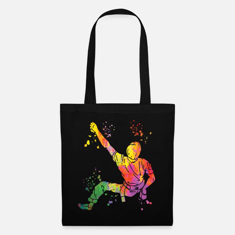 Boulderer Colorsplash Boulder Bouldering - Tote Bag - black
