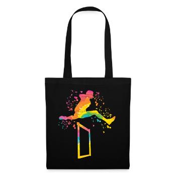 Course de haies Course d’obstacles Courses de haies pour enfants - Sac en tissu - noir - Devant