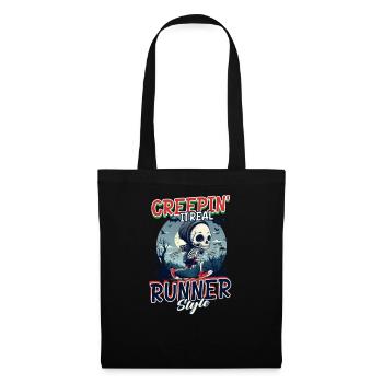 Halloween Runner im Runner Stil - Stoffbeutel - Schwarz - Vorne
