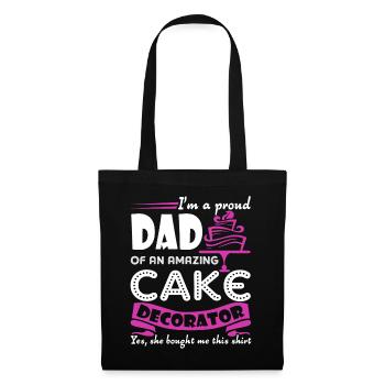 Cake Decorator Cake Decorator Dad - Tote Bag - black - Front