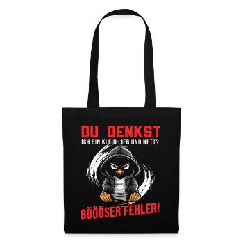 Penguin Tshirt Funny Funny Humor Sarcasm Office - Tote Bag - black - Front