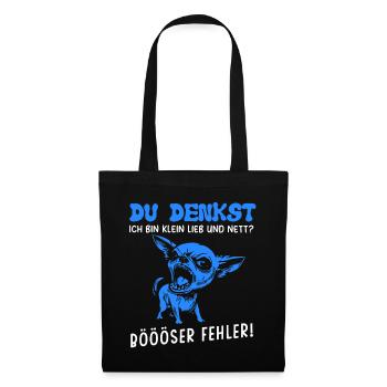 Chien Tshirt Drôle Drôle Humour Sarcasme Bureau - Sac en tissu - noir - Devant