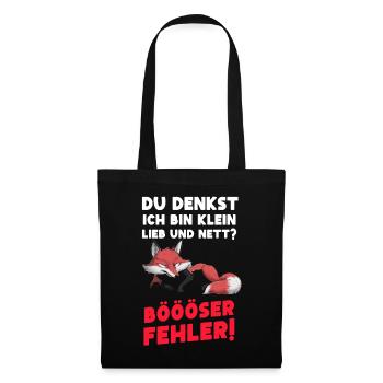 Fox Tshirt Funny Funny Humor Sarcasm Office - Tote Bag - black - Front