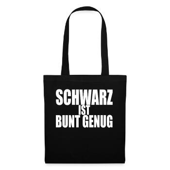 Black Is Colorful Enough Gothic Black Metal Emo - Tote Bag - black - Front