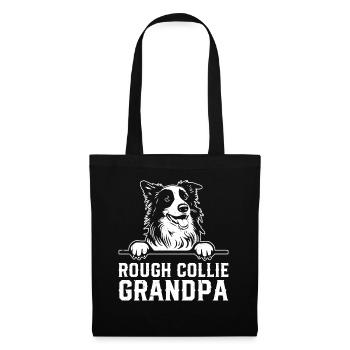 Rough Collie Grandpa Rough Collie Dog Lover - Tote Bag - black - Front