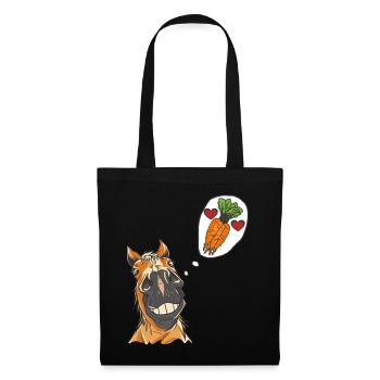 Horse Head Horse Horse Horse Horse Stallion - Tote Bag - black - Front
