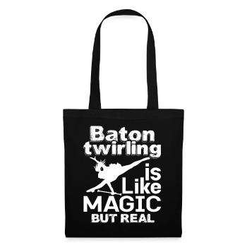 Baton Twirling Is Like Magic But Real - Tote Bag - black - Front