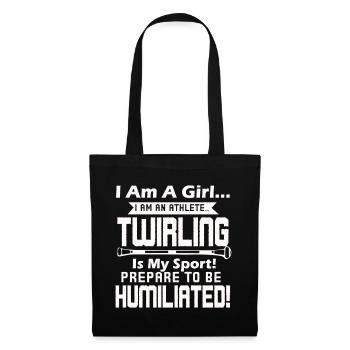 I Am A Baton Twirling Girl - Tote Bag - black - Front