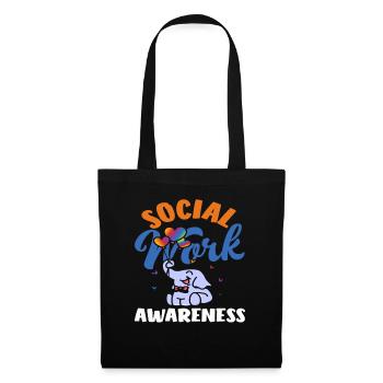 Social Work Awareness Elephant Balloons - Tote Bag - black - Front