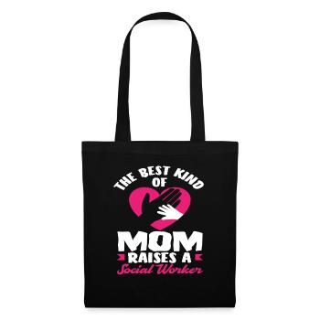 Die Beste Art Von Mama Erzieht Einen - Stoffbeutel - Schwarz - Vorne