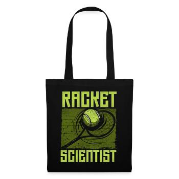 Drôle de joueur de tennis raquette jeu de mots - Sac en tissu - noir - Devant