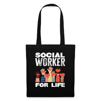 Social Worker for Life - Tote Bag - black - Front