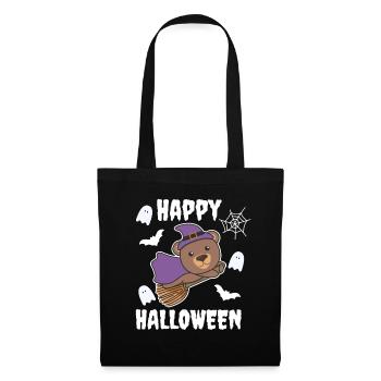 Ours Happy Halloween Sorcière Enfants Costume de Sorcière - Sac en tissu - noir - Devant