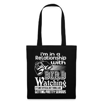 In A Relationship With Birdwatching - Tote Bag - black - Front