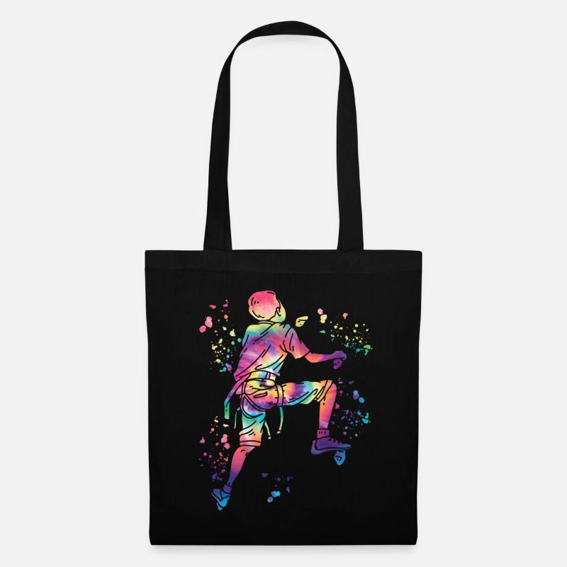 Boulderer Colorsplash Boulder Bouldering - Tote Bag - black
